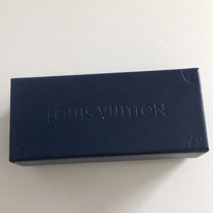 LOUIS VUITTON - Navy Blue Hard Box Magnetic Closure Sunglasses Glasses Case Only
